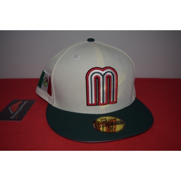 New Era Mexico WBC Baseball Hat Chrome 59Fifty RARE STYLE Not NPB LMB MLB LMP - Picture 6 of 9